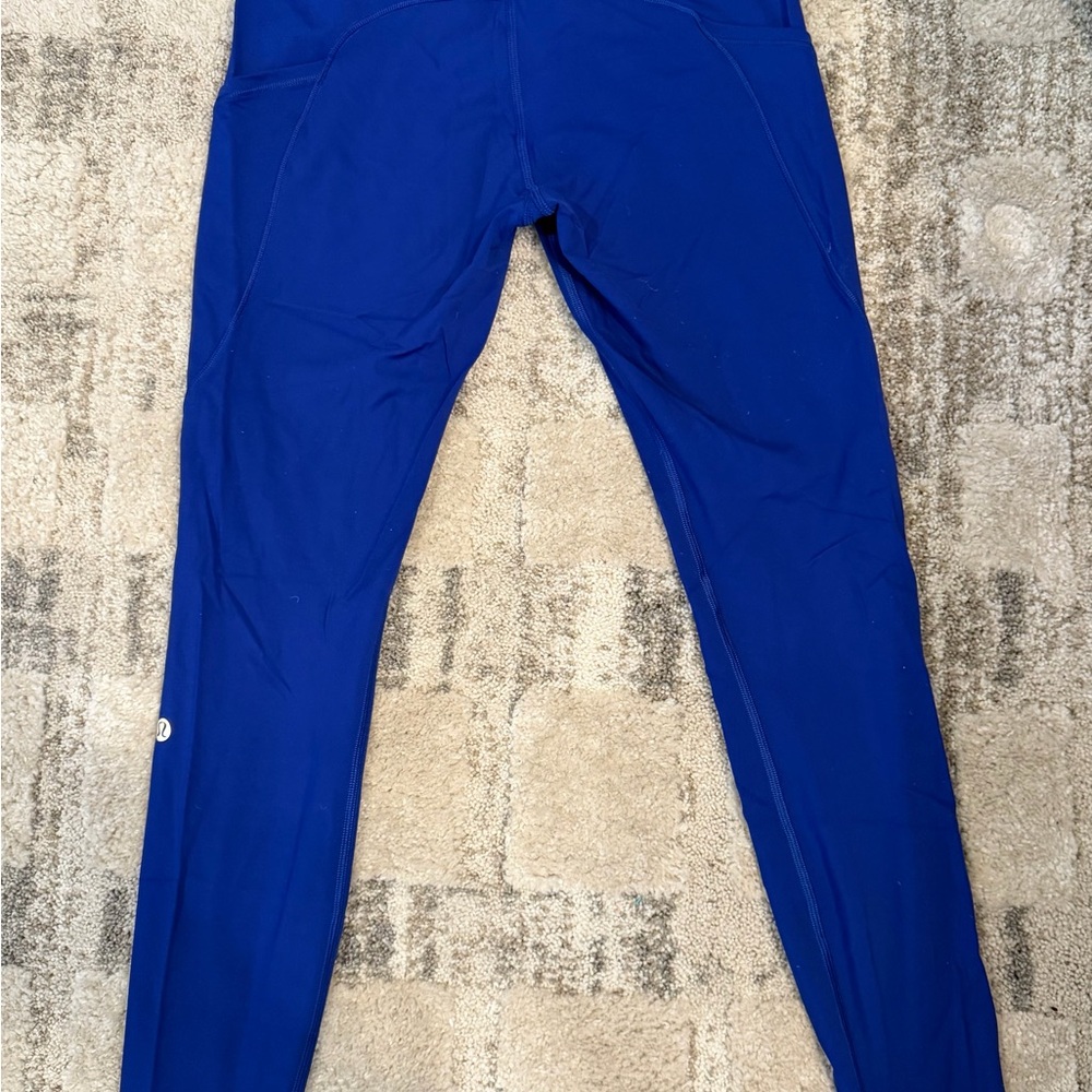 Lululemon fast and free leggings, blue